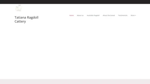 Scam Website Screenshot Tatianaragdollcattery.com