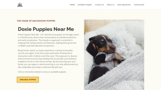 Scam Website Screenshot Thedachshundmanor.us