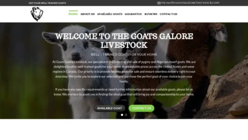 Scam Website Screenshot Thegoatsgalorelivestock.com