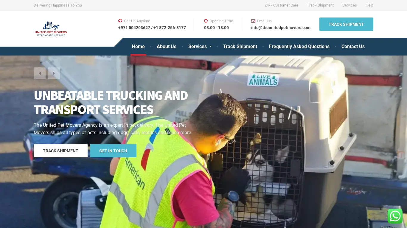 is United Pet Movers – Delivering Happiness To You legit? screenshot