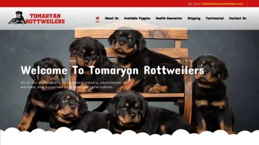 Scam Website Screenshot Tomaryanrottweilers.com