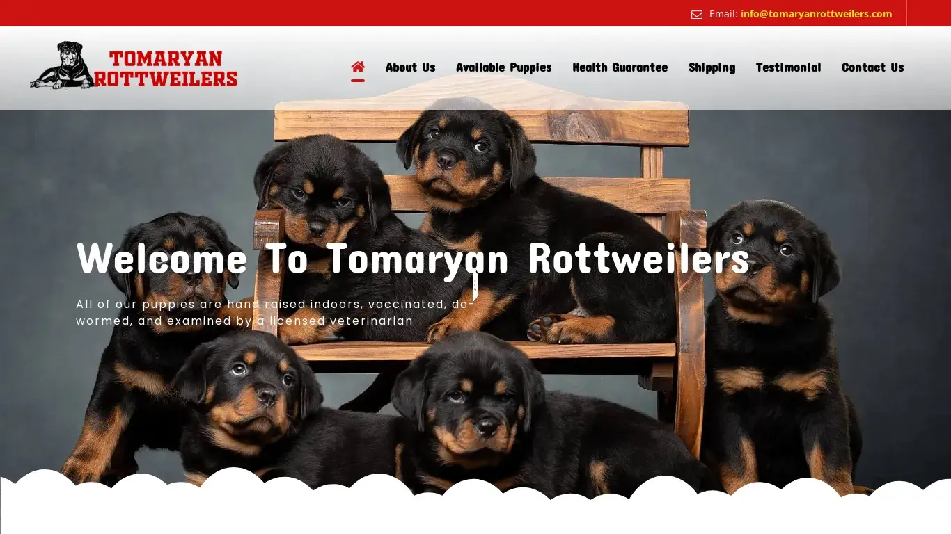 is tomaryanrottweilers.com – Top Rated Rottweilers for sale legit? screenshot