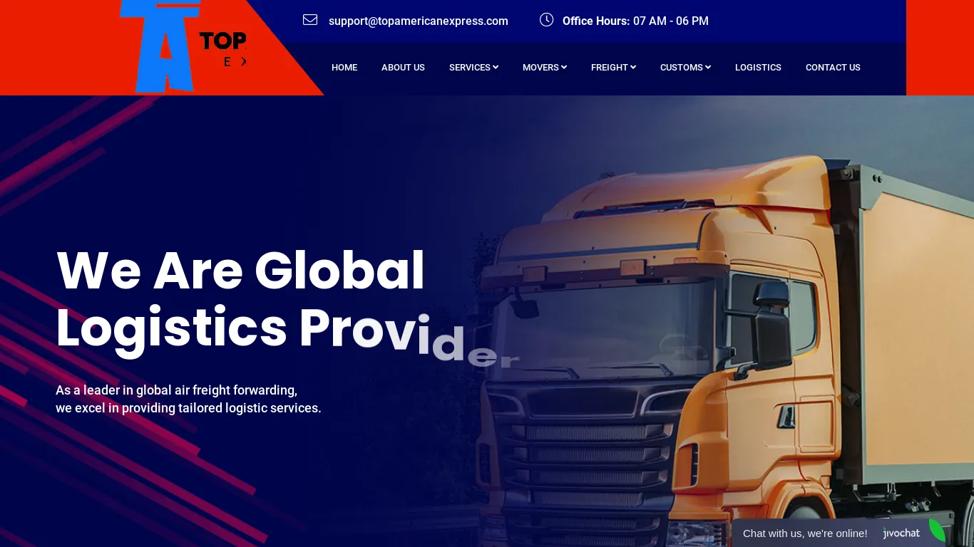 is topamericanexpress | Express Delivery, Courier & Shipping Services | Worlwide legit? screenshot