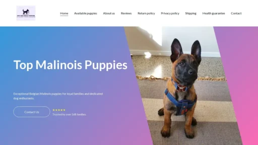 Scam Website Screenshot Topmalinoispuppies.com