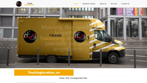 Scam Website Screenshot Transcarriers.us