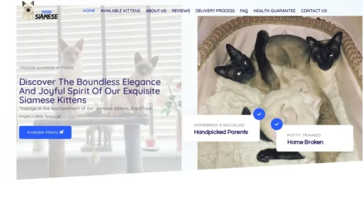 Scam Website Screenshot Tresorsiamesekittens.com