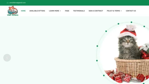 Scam Website Screenshot Umckittens.com