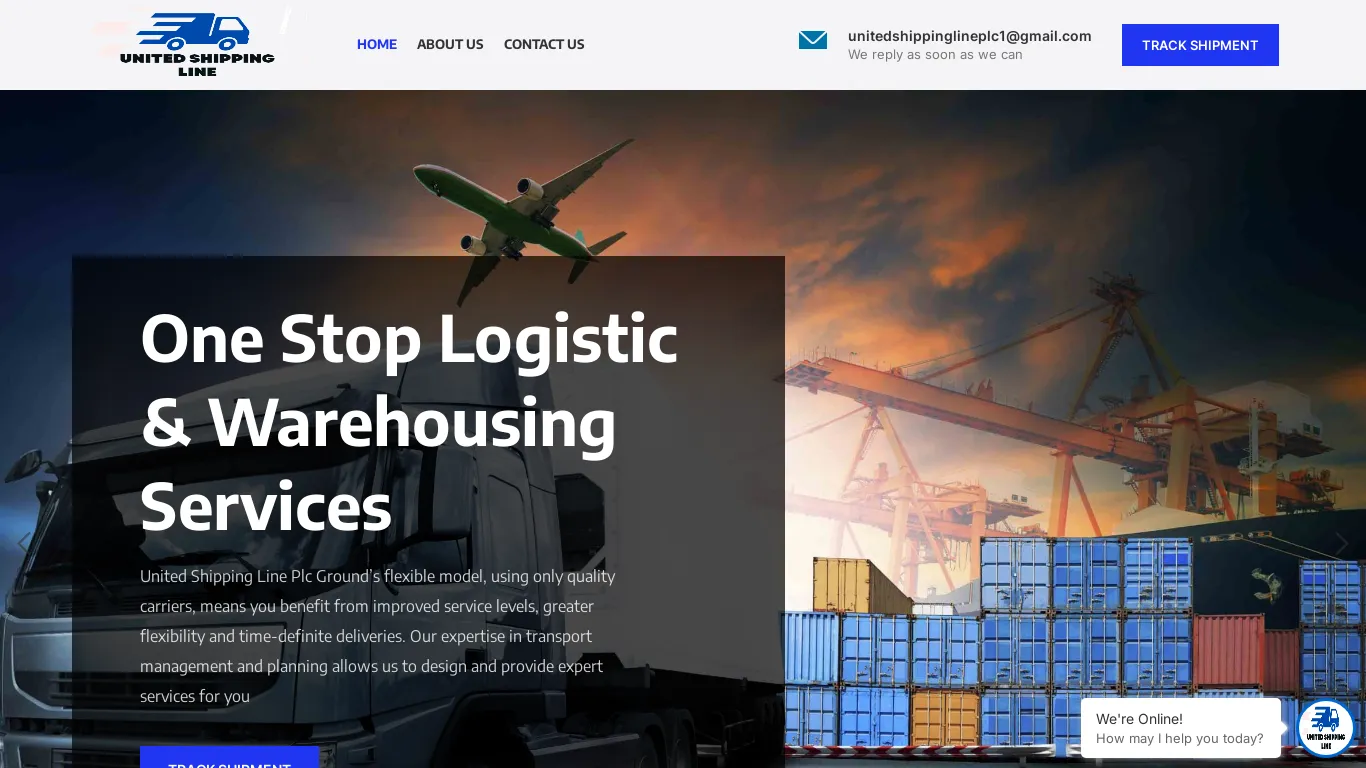 is United Shipping Line Plc – United Logistics legit? screenshot