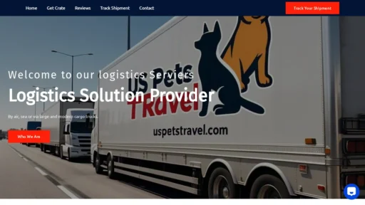 Scam Website Screenshot Uspetstravel.com