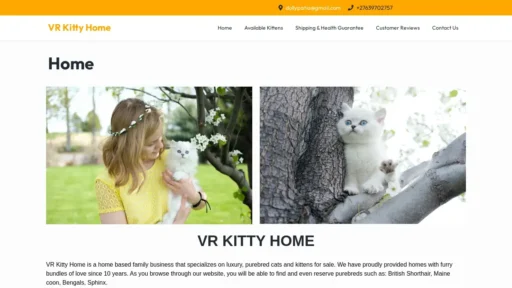 Scam Website Screenshot Vrkittyhome.co.za