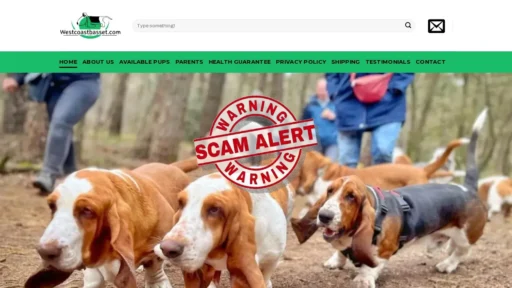Scam Website Screenshot Westcoastbassets.com