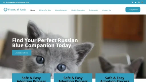 Scam Website Screenshot Whiskersofrussia.com