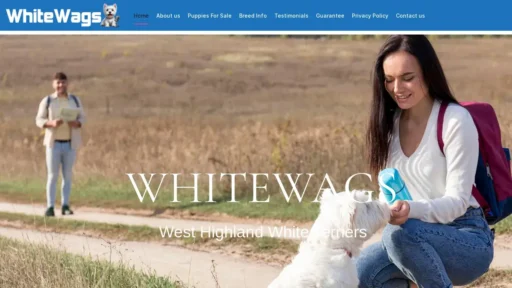 Scam Website Screenshot Whitewags.com