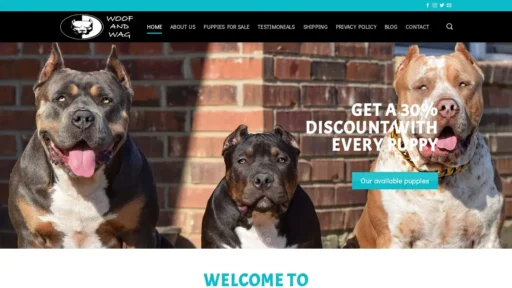Scam Website Screenshot Woofandwag.us