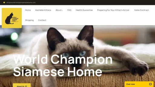 Scam Website Screenshot Worldchampionsiamesehome.com