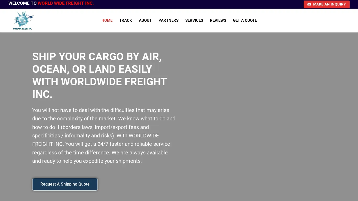 is WORLD WIDE FREIGHT INC. – WORLD WIDE FREIGHT INC. legit? screenshot