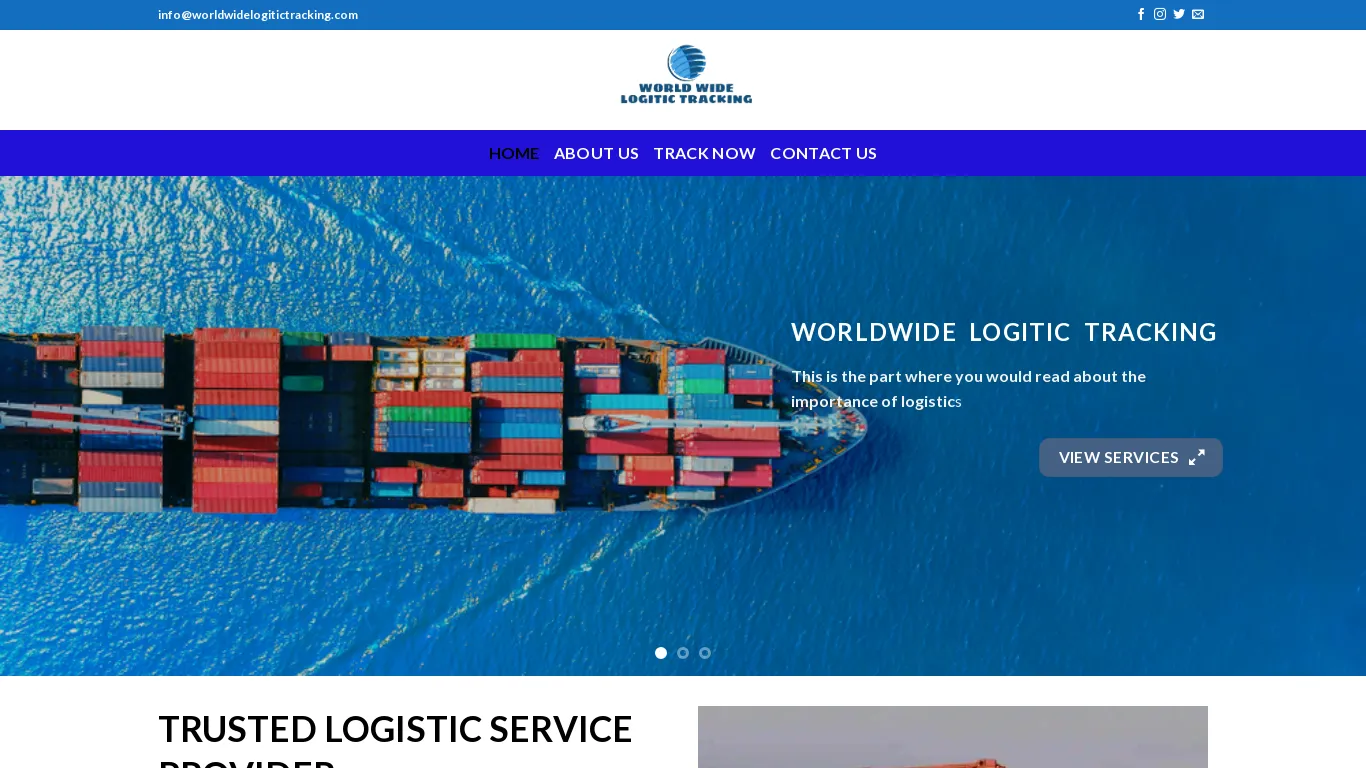 is worldwidelogitictracking.com legit? screenshot