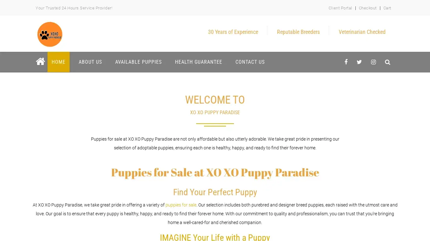 is Puppies For Sale | Home | XO XO PUPPY PARADISE legit? screenshot