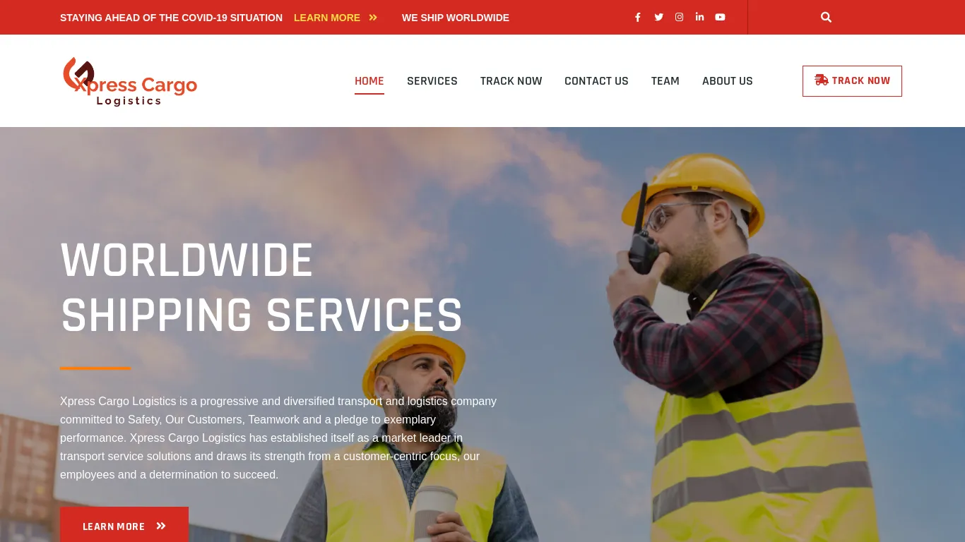 is Xpress Cargo Logistics – WORLDWIDE SHIPPING SERVICES Xpress Cargo Logistics is a progressive and diversified transport and logistics company committed to Safety, Our Customers, Teamwork and a pledge to exemplary performance. Xpress Cargo Logistics has established itself as a market leader in transport service solutions and draws its strength from a customer-centric focus, our employees and a determination to succeed. legit? screenshot