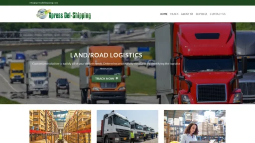 Scam Website Screenshot Xpressdelshipping.com