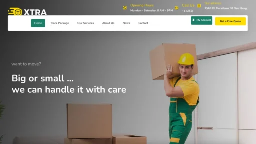 Scam Website Screenshot Xtralogisticservice.com