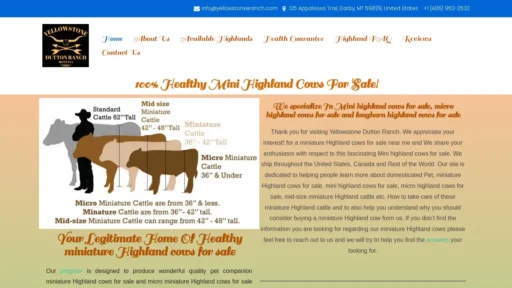 Scam Website Screenshot Yellowstonseranch.com