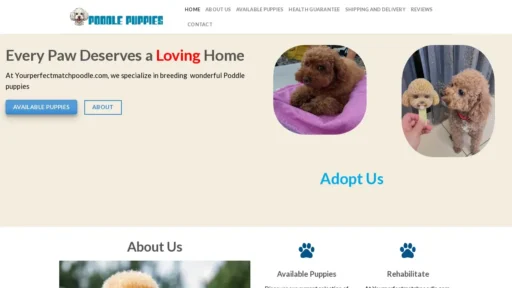 Scam Website Screenshot Yourperfectmatchpoodle.com