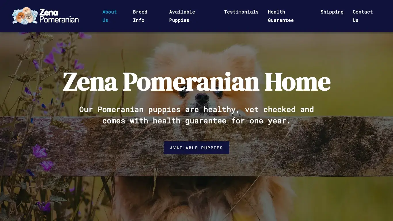 is Zena Pomeranian Home | Welcome legit? screenshot