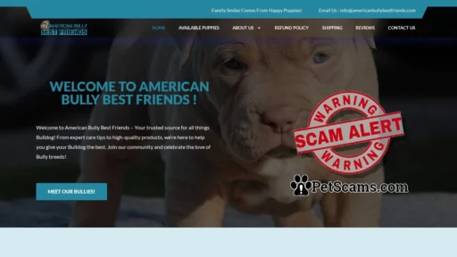 Scam Website: American Bully Best Friends