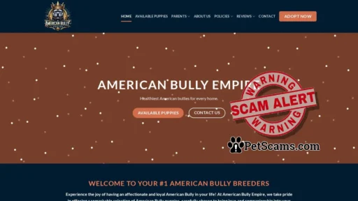 Scam Website: American Bully Empire