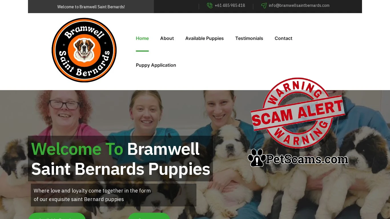 is Bramwell Saint Bernards – Epic Saint Bernards legit? screenshot