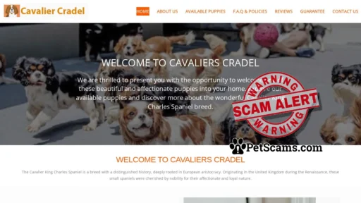 Scam Website: Cavalier Cradel – Cavalier Cradel family
