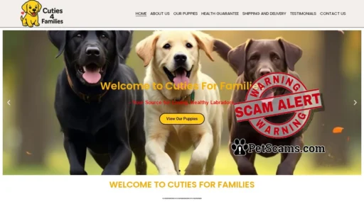 Scam Website: cuties4families.com