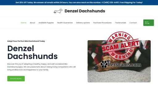 Scam Website: Denzel Dachshunds
