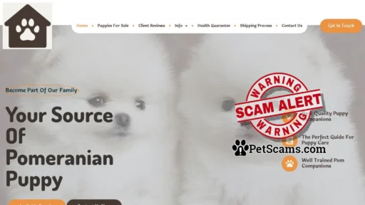 Scam Website: Fluffy Majesty – puppies for sale!
