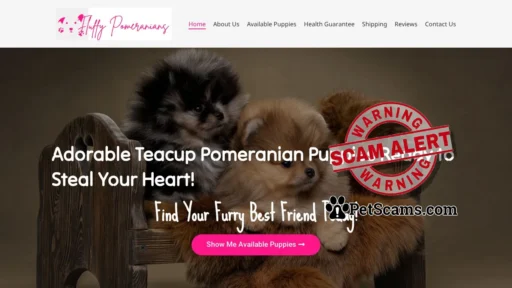 Scam Website: fluffypomeranians.com