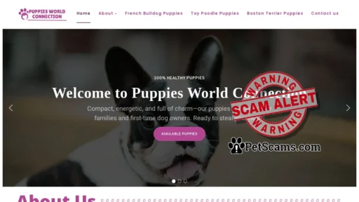 Scam Website: puppiesworldconnection.com – puppiesworldconnection.com