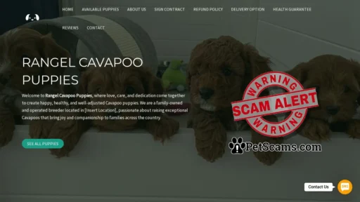 Scam Website: Rangel Cavapoo Puppies – Buy pups online