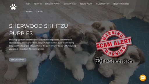 Scam Website: Sherwood Shihtzu puppies – Buy pups online