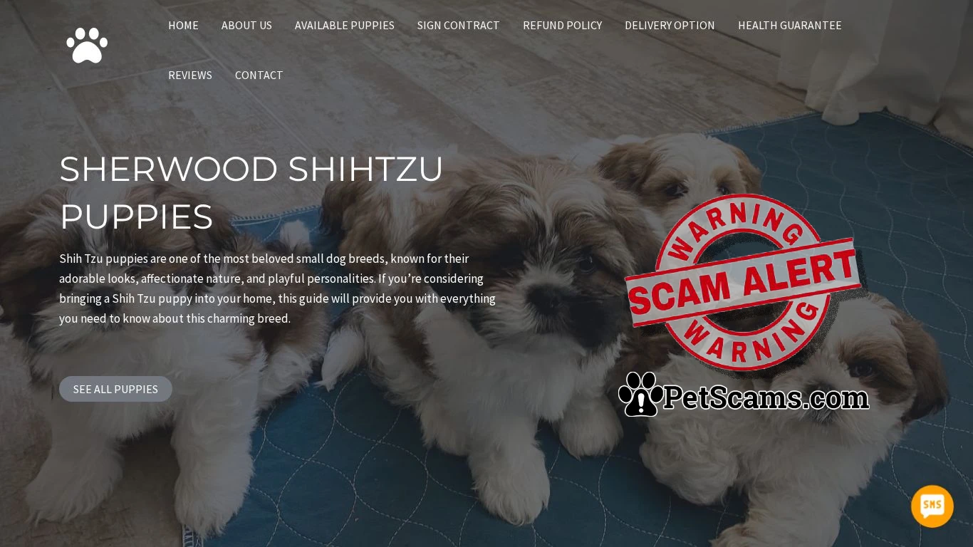 is Sherwood Shihtzu puppies – Buy pups online legit? screenshot