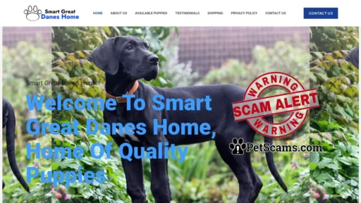 Scam Website: Smart Great Danes Home – The Great Danes For Families