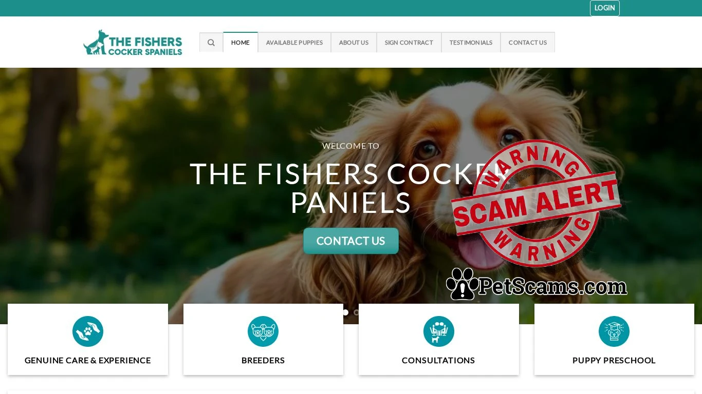 is The Fishers Cock Spaniels legit? screenshot
