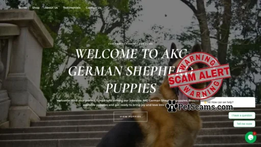Scam Website: akcgermanshepherdpuppies – akcgermanshepherdpuppies