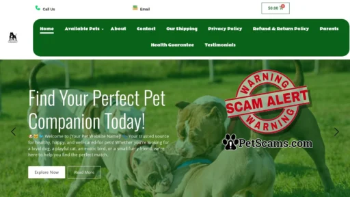 Scam Website: American Pocket Bully Pride