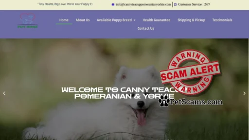 Scam Website: CANNY TEACUP POMERANIAN & YORKIE