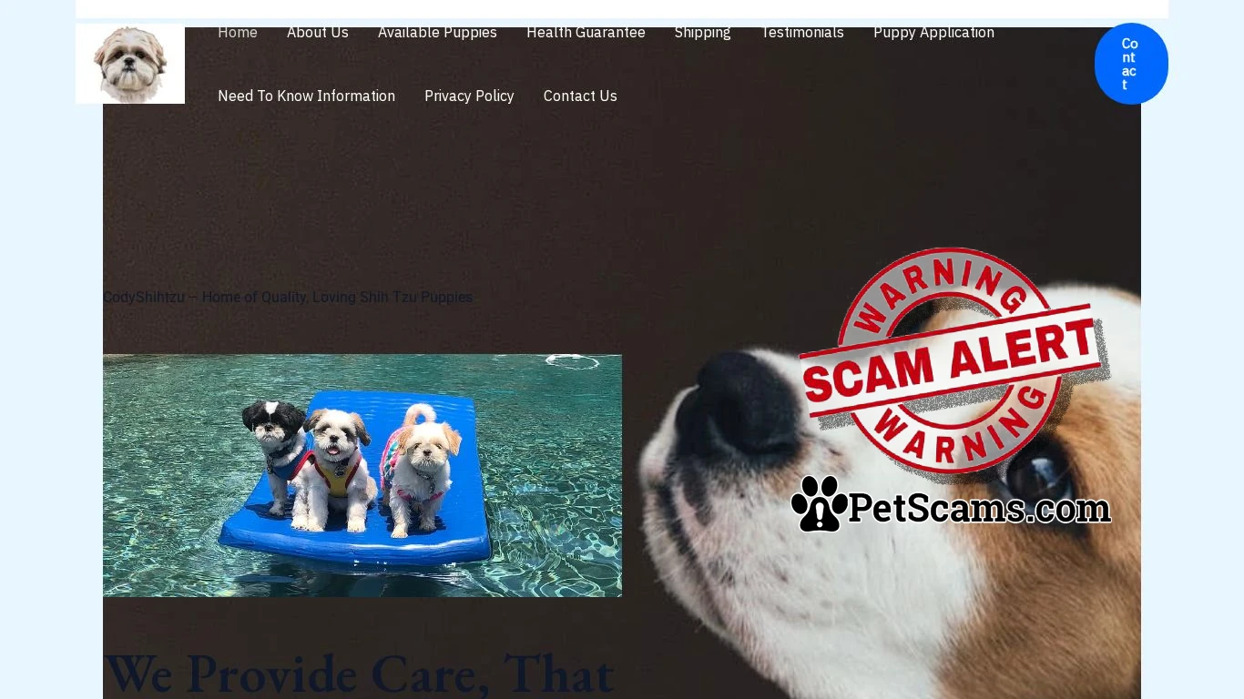 is Home - codyshihtzus.com legit? screenshot