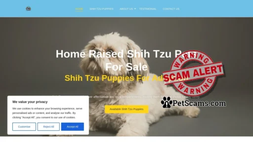 Scam Website: shihtzu puppies for sale – shihtzu pets for adoption