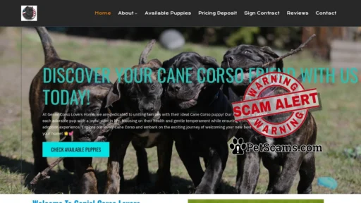 Scam Website: Genial Corso Lovers – Genial Corso Lovers