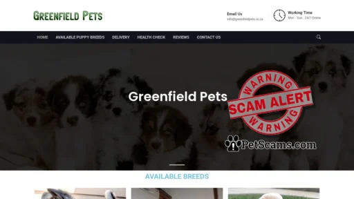 Scam Website: Greenfield Pets