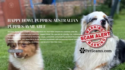 Scam Website: HAPPY HOWL PUPPIES – Australian Puppies